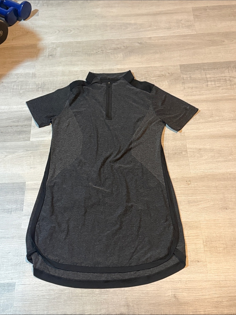 Nike Women's Charcoal and Black Active High-Low Dress